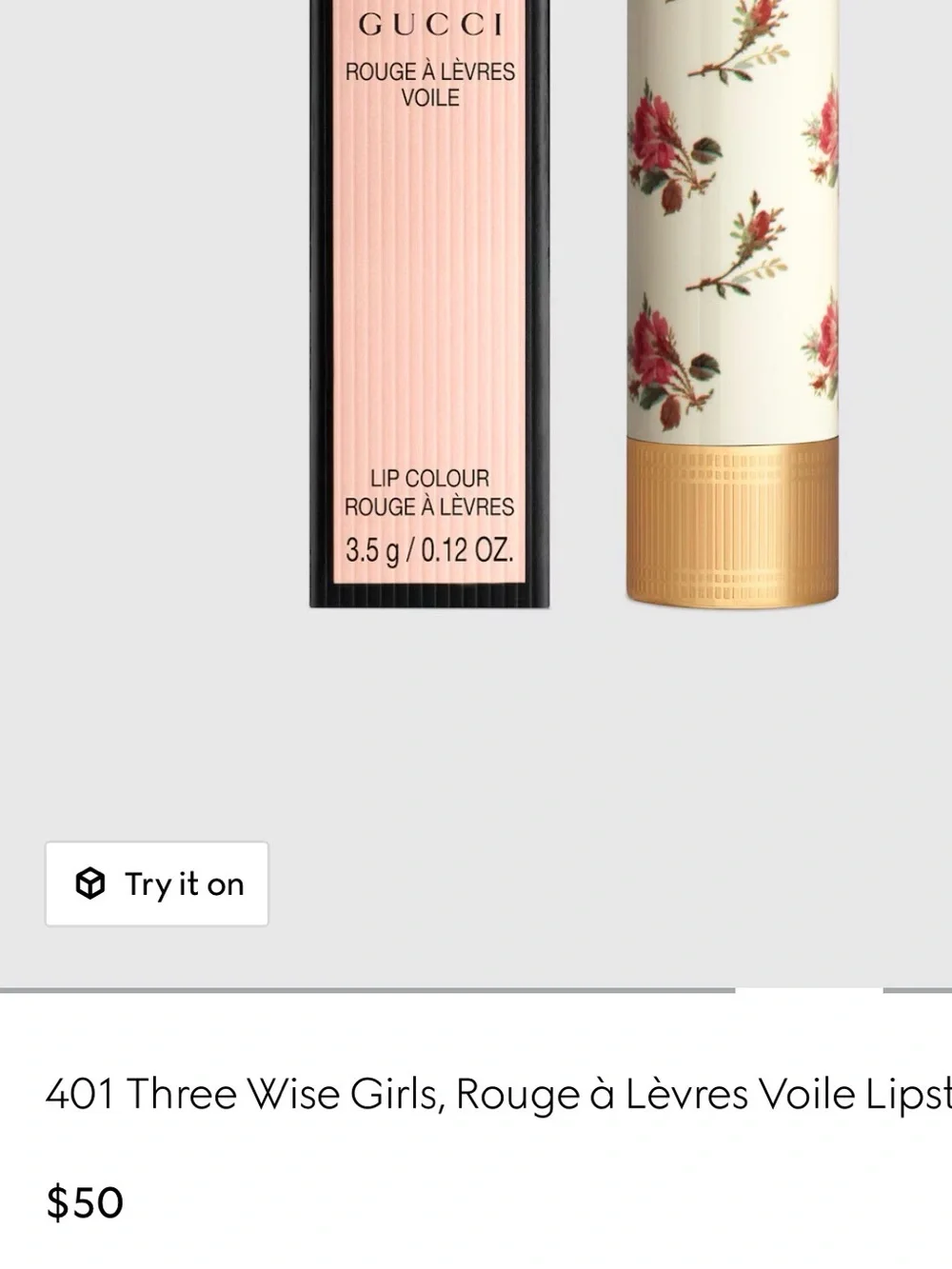 Gucci Rouge à Lèvres Voile Lipstick 401 Three Wise Girls